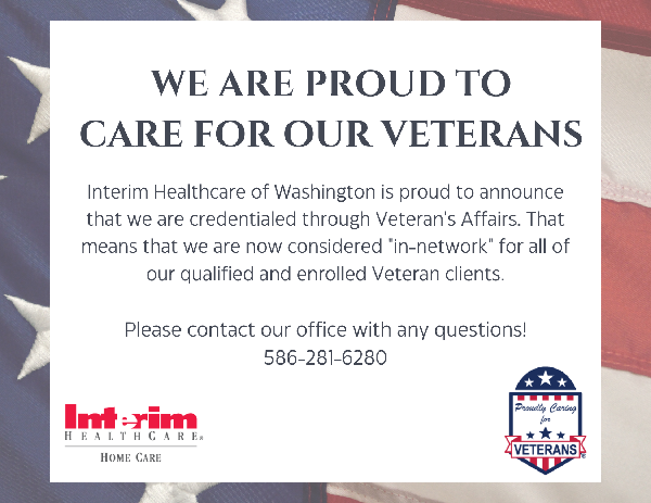 Proud to Care for Vets Card